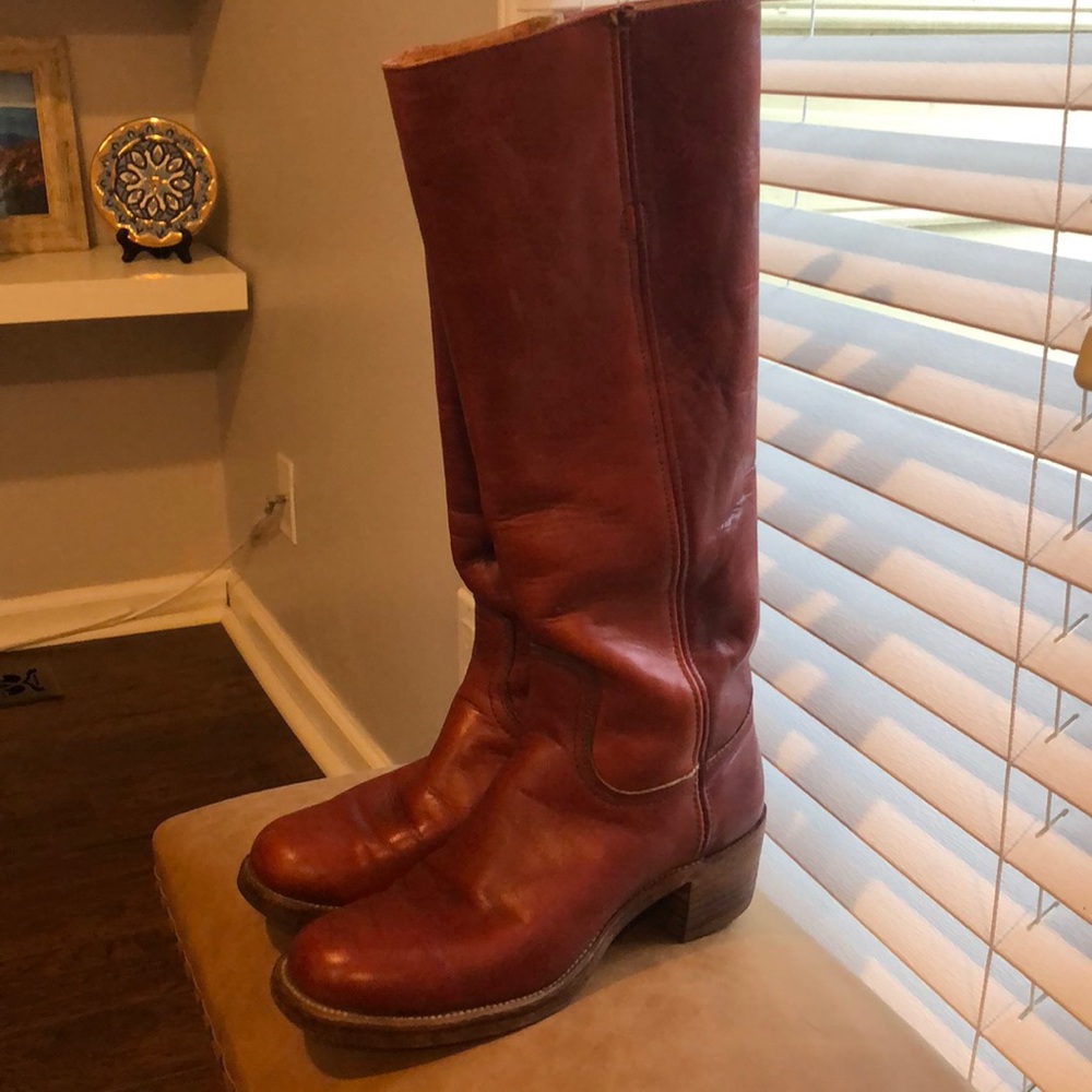 Tall Frye boots!